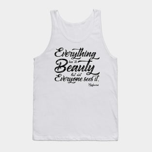 Confucius Quote Tank Top